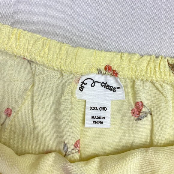 NWT Cherry Print Wrap Skirt Art Class Girls XXL (18) or Womens S/M Fruit Yellow - Picture 4 of 6